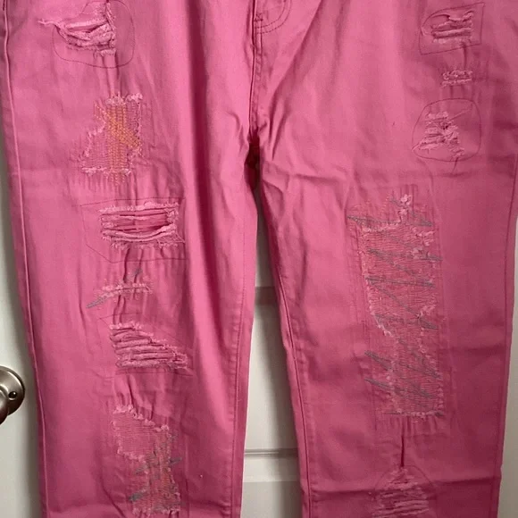 Vibrant Pink Slim Straight Men's Jeans 40x30 NWOT - Picture 3 of 6